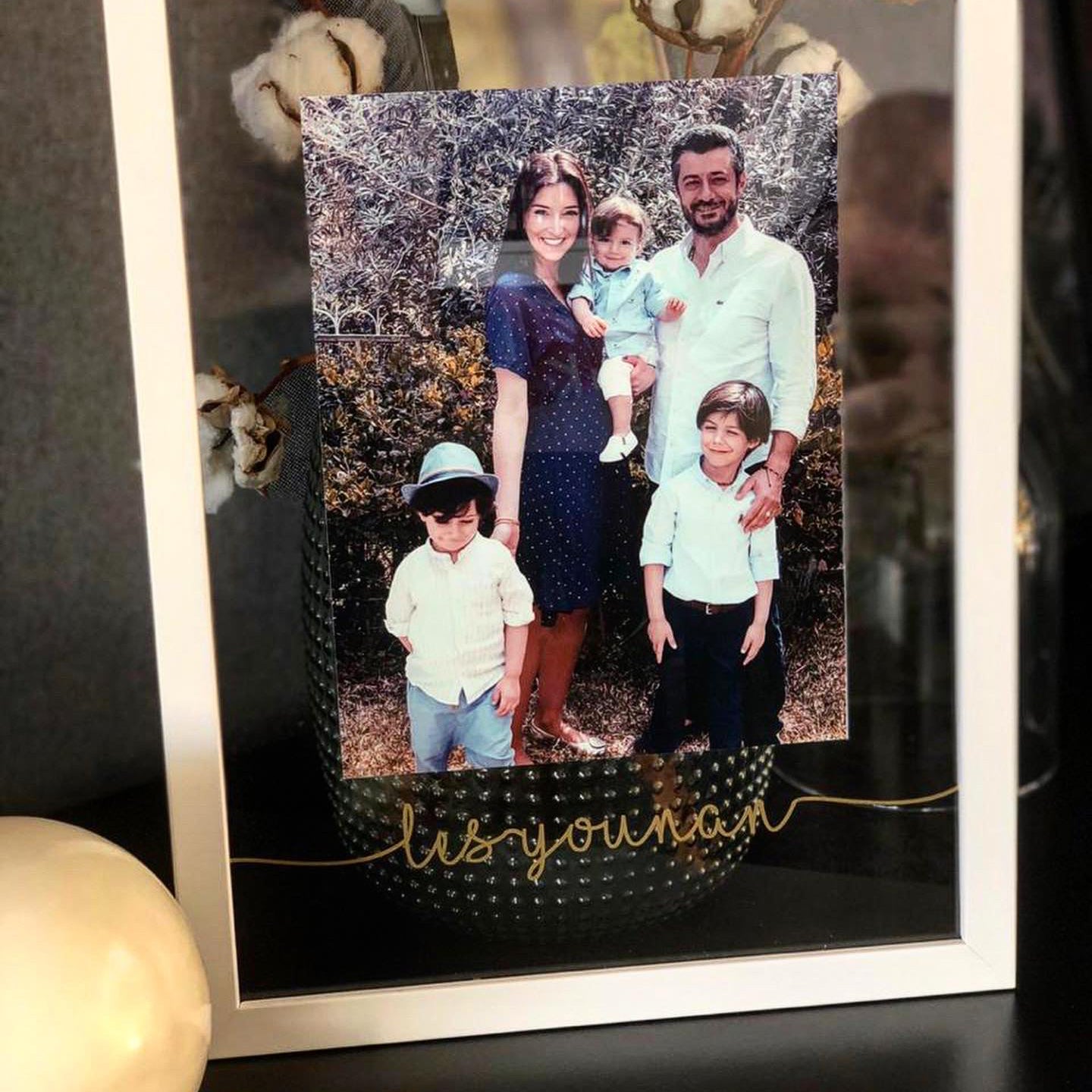 Family glass frame