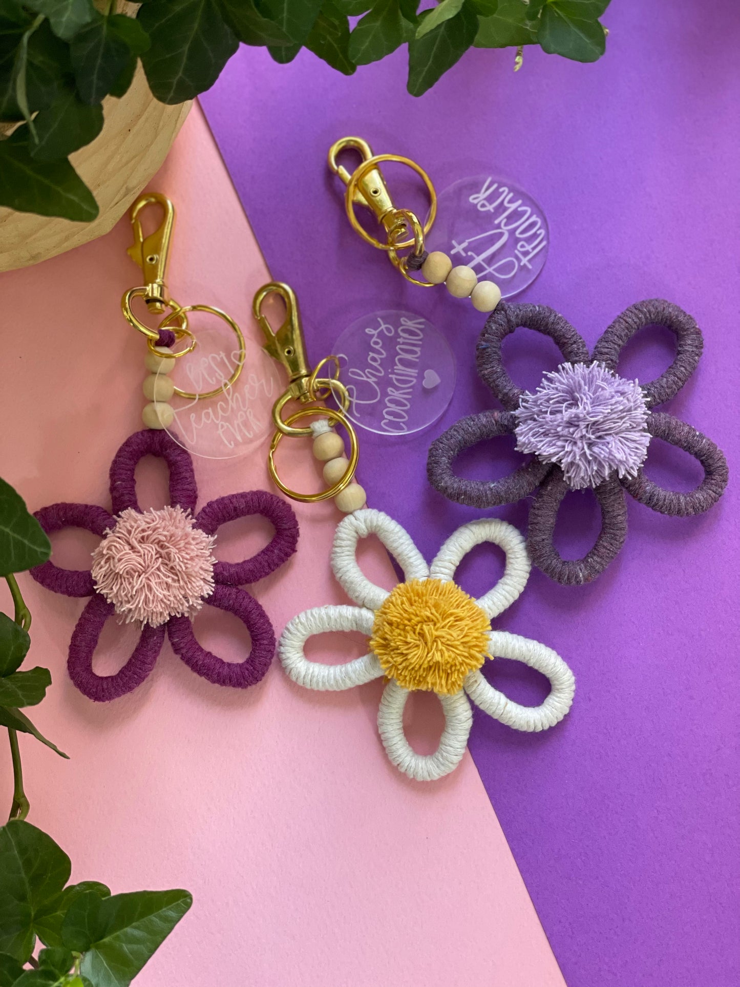 Keychains Daisies