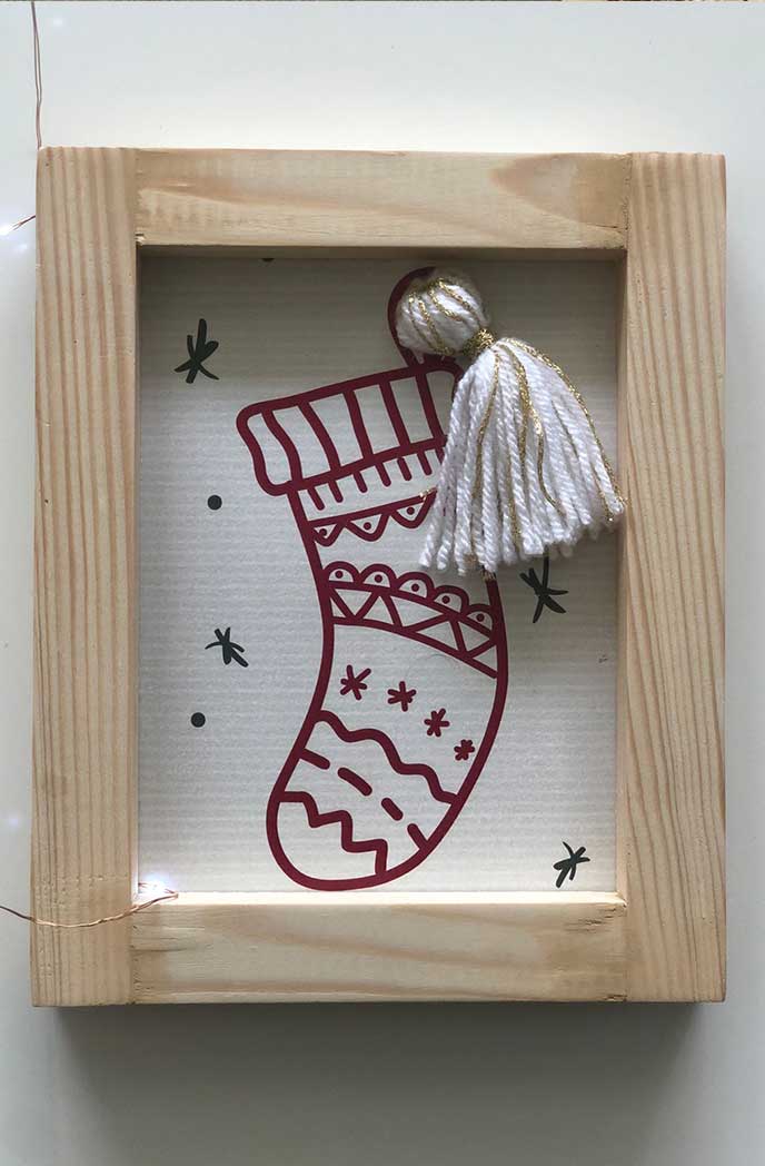 Macrame Frame Christmas