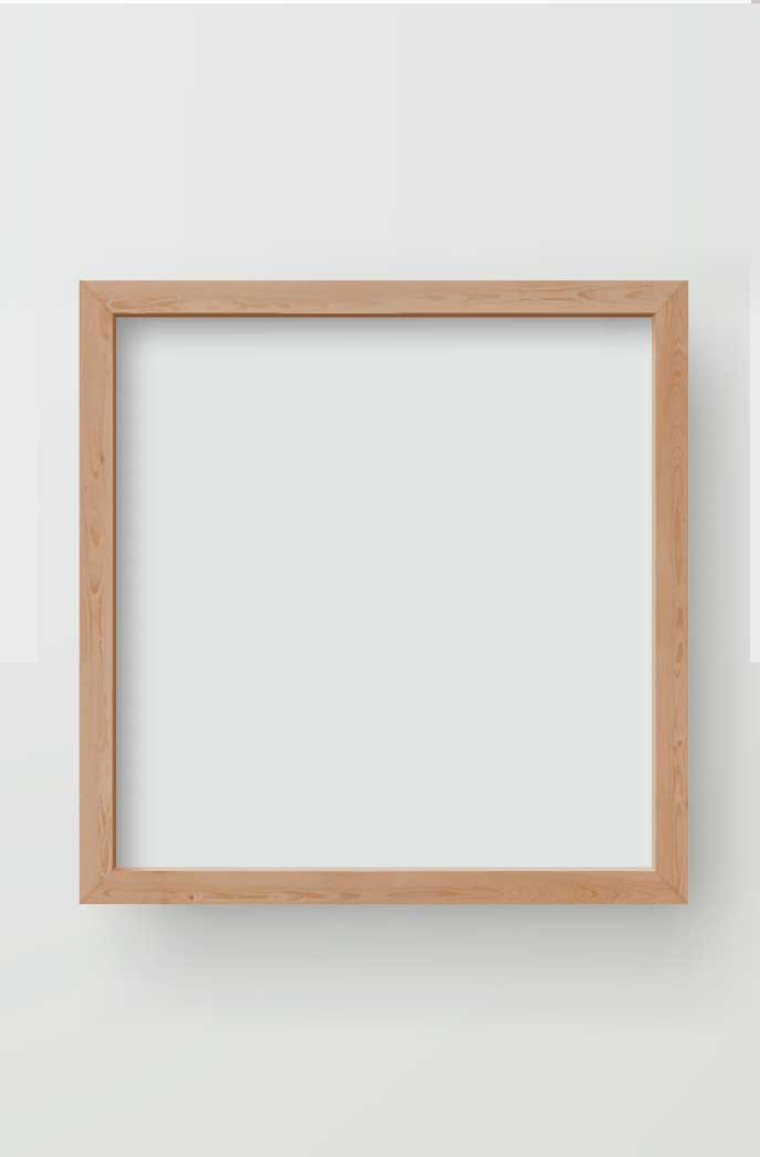 Basic Empty Oak Frame