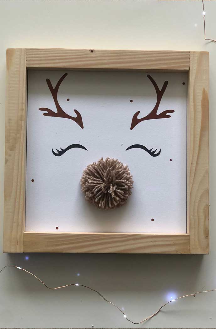 Macrame Frame Christmas